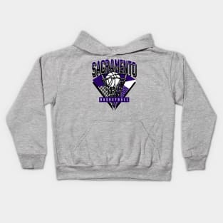 Saramento Basketball 90 Throwback Kids Hoodie